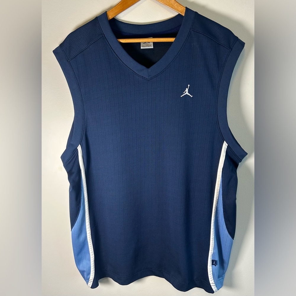 Nike Air Jordan Basketball Jersey North Carolina Blue XL Jordan 17 Vintage Y2K